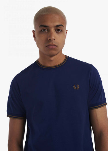 Fred Perry T-shirts Twin tipped t-shirt - french navy