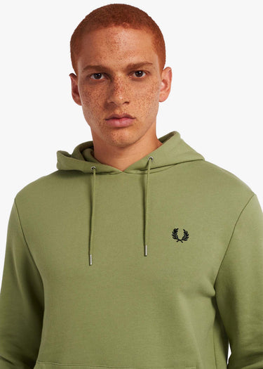 Fred Perry Hoodies Tipped hooded sweatshirt - sage green