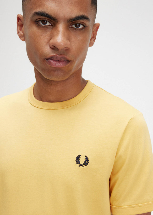 Fred Perry T-shirts Ringer t-shirt - golden hour