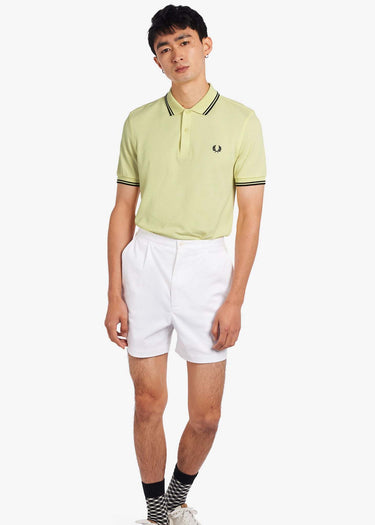 Fred Perry Polo's Twin tipped fred perry shirt - wax yellow