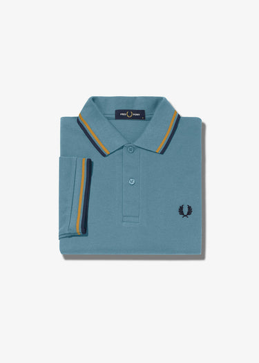Fred Perry Polo's Twin tipped fred perry shirt - ash blue golden hour navy