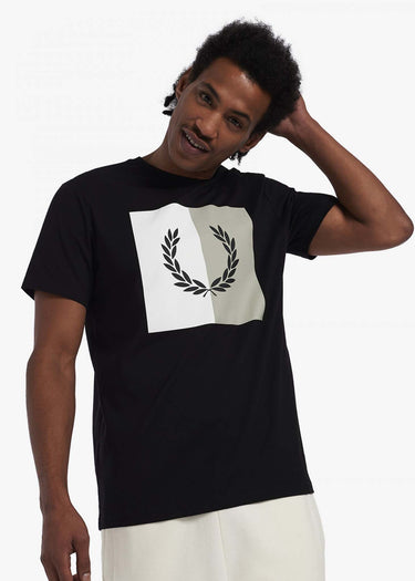 Fred Perry T-shirts Laurel wreath graphic t-shirt - black