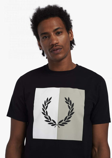 Fred Perry T-shirts Laurel wreath graphic t-shirt - black