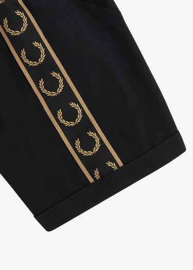Fred Perry T-shirts Contrast tape ringer t-shirt - black black
