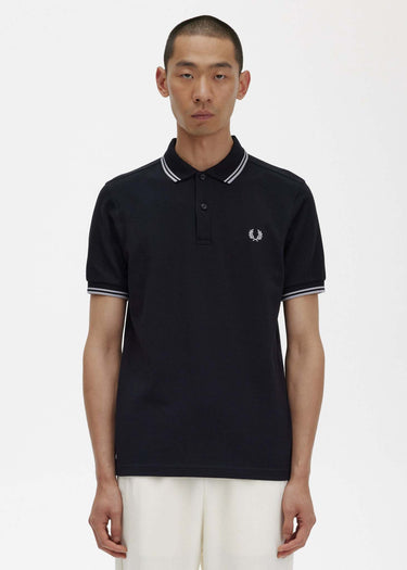 Fred Perry Polo's Back graphic polo shirt - black