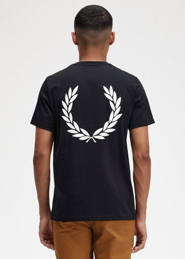 Fred Perry T-shirts Back graphic t-shirt - black