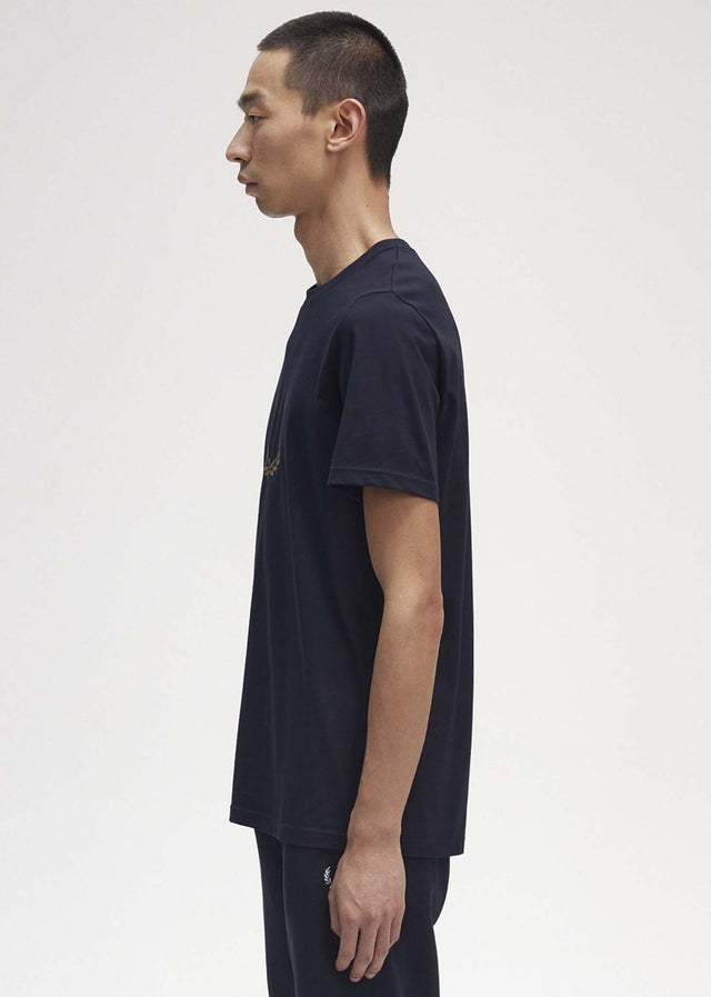 Fred Perry T-shirts Laurel wreath graphic t-shirt - navy
