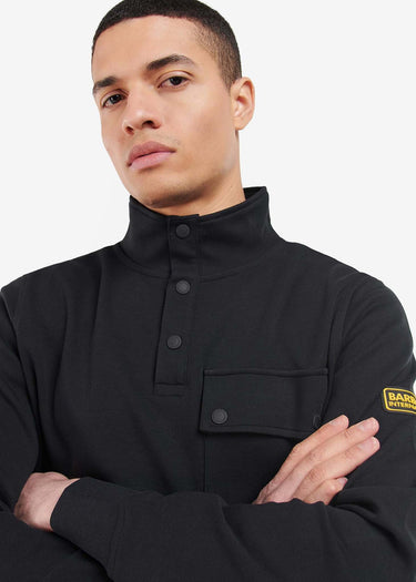 Barbour International Truien Lever funnel sweat - black