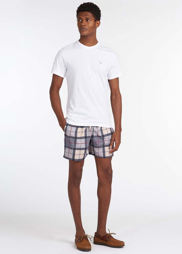 Barbour T-shirts Tartan sports tee - white