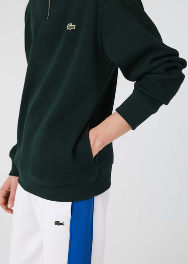 Lacoste Truien Sweater half zip - sinople