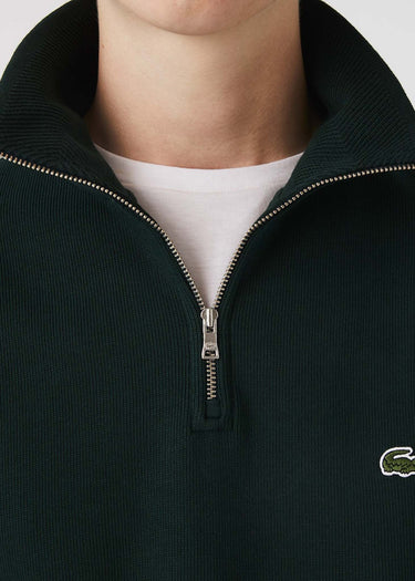 Lacoste Truien Sweater half zip - sinople