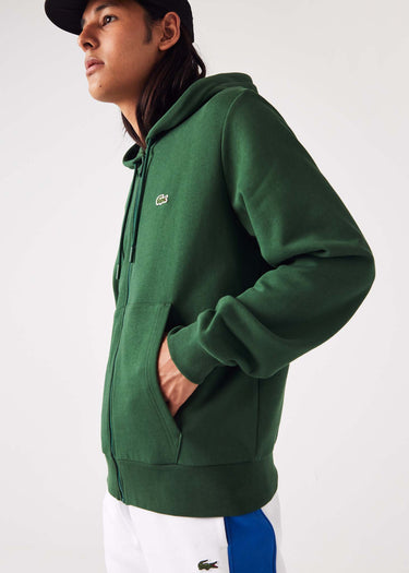 Lacoste Vesten Zip through hoodie - green