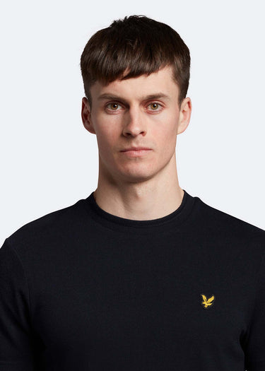 Lyle & Scott T-shirts Crest tipped t-shirt - dark navy