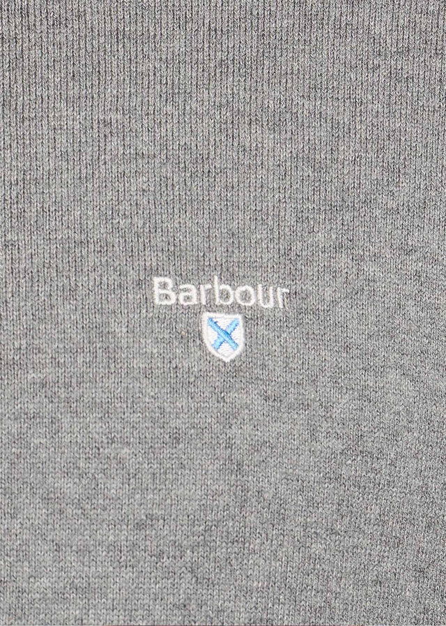 Barbour Truien Essential cotton cashmere crew - grey marl
