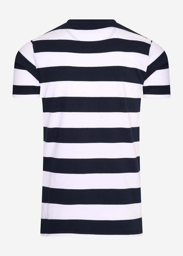 Barbour T-shirts Beach stripe tee - navy