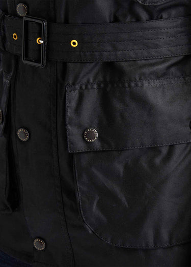 Barbour International Jassen Slim international wax jacket - black