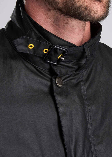 Barbour International Jassen Slim international wax jacket - black