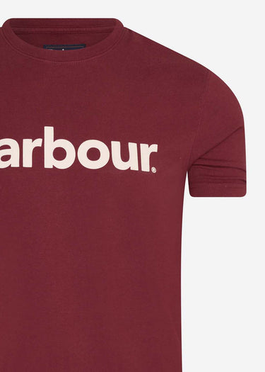 Barbour T-shirts Logo tee - ruby