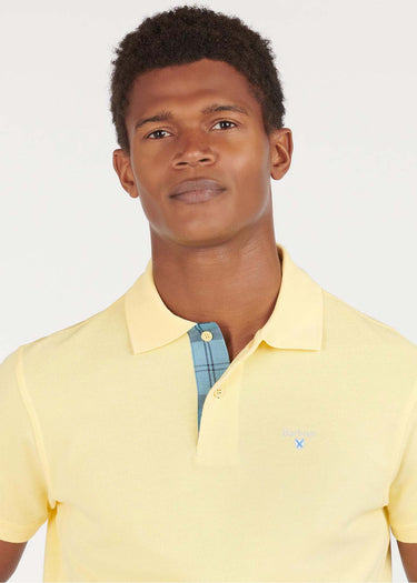 Barbour Polo's Tartan pique polo - corn