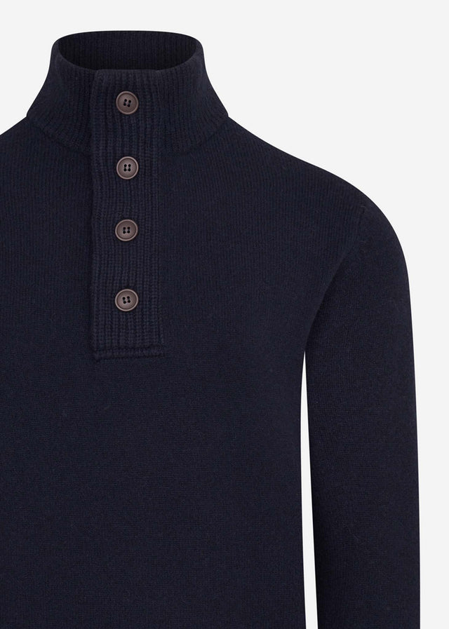 Barbour Truien Patch half zip - navy