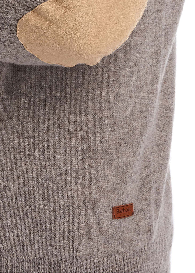Barbour Truien Patch half zip - stone