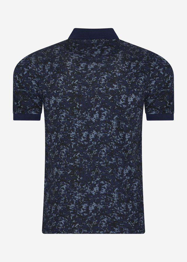 Lyle & Scott Polo's Earth camo polo shirt - dark navy