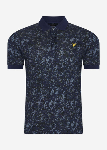 Lyle & Scott Polo's Earth camo polo shirt - dark navy