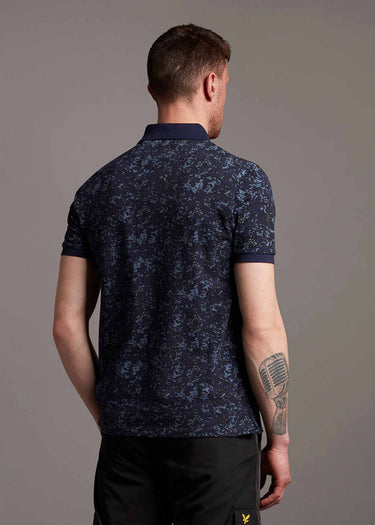 Lyle & Scott Polo's Earth camo polo shirt - dark navy