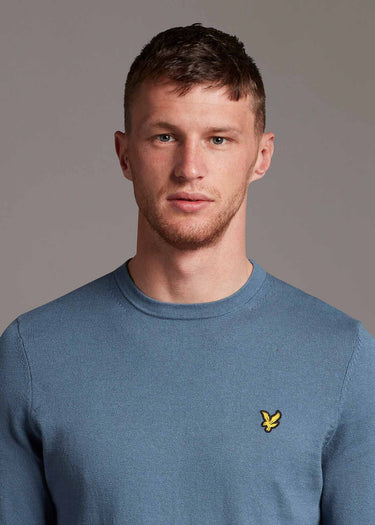 Lyle & Scott Truien Cotton merino crew jumper - slate blue