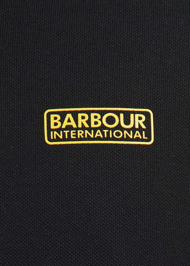 Barbour International Longsleeve Polo's Legacy tipped ls polo - black