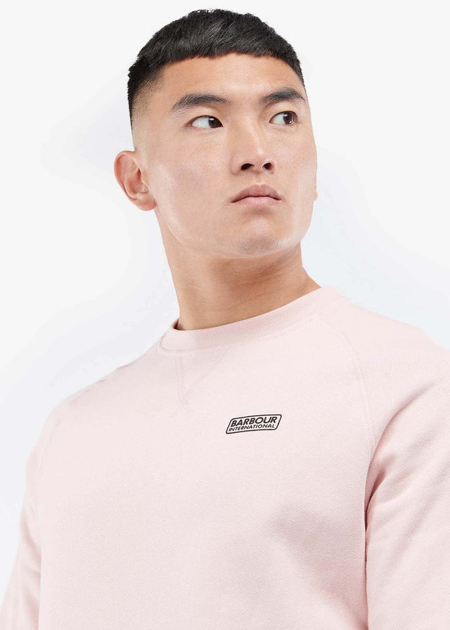 Barbour International Truien Essential crew sweat - pink cinder