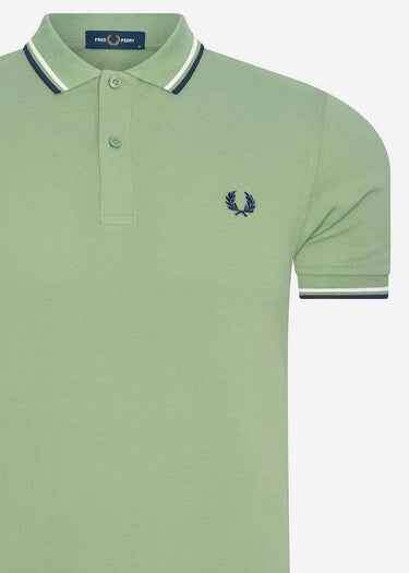 Fred Perry Polo's Twin tipped fred perry shirt - pistachio