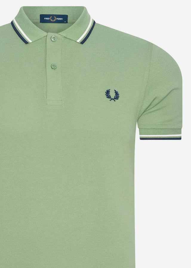 Fred Perry Polo's Twin tipped fred perry shirt - pistachio