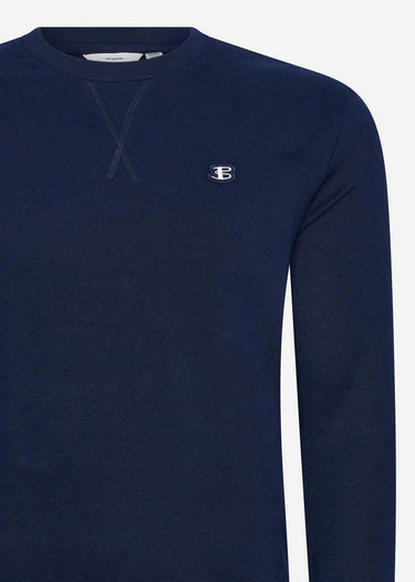 Ben Sherman Truien B logo crew - marine dark