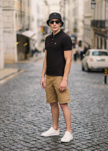 Lyle & Scott Korte Broeken Wembley cargo short - biscuit