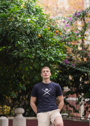 Hackett London T-shirts Large logo t-shirt - dark navy