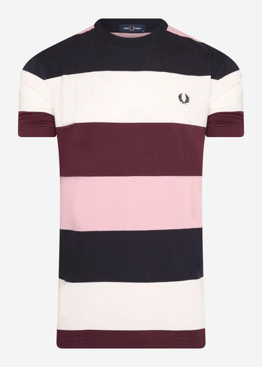 Fred Perry T-shirts Bold stripe t-shirt - snow white