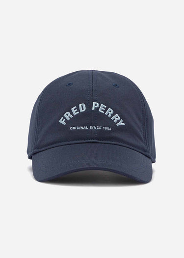 Fred Perry Petten Arch branded tricot cap - dark airforce