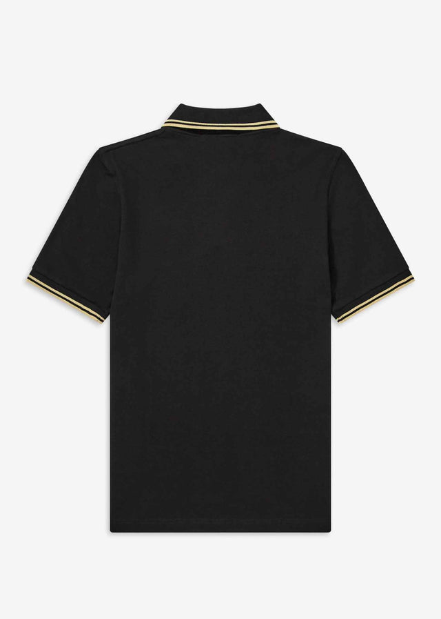 Fred Perry Polo's Twin tipped fred perry shirt - black champagne