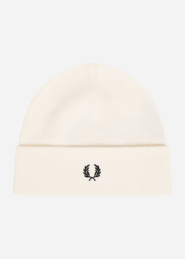 Fred Perry Mutsen Merino wool beanie - ecru
