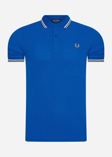 Fred Perry Polo's Twin tipped fred perry shirt - mid blue
