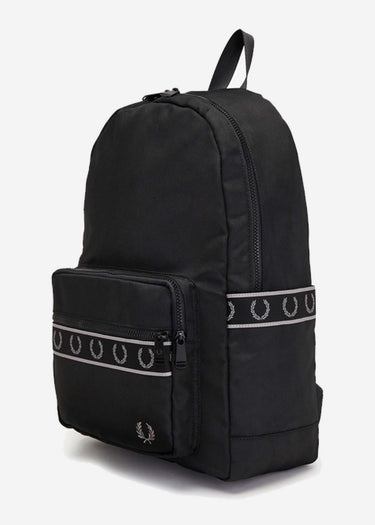Fred Perry Tassen Contrast tape track backpack - black
