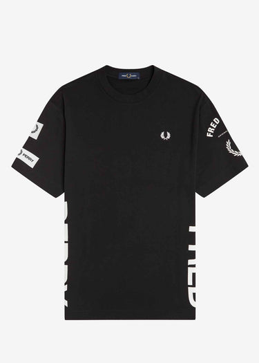 Fred Perry T-shirts Bold branding t-shirt - black