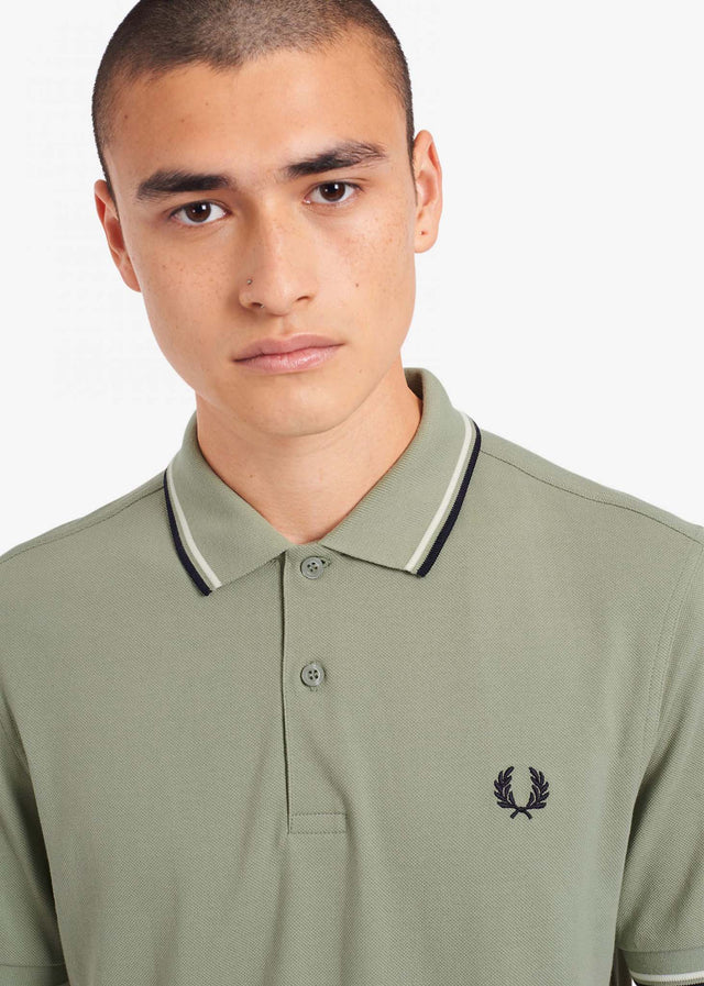 Fred Perry Polo's Twin tipped polo - seagrass