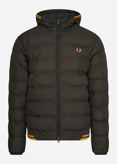 Fred Perry Jassen Hooded insulated jacket - hunting green