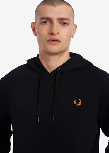 Fred Perry Hoodies Laurel wreath hooded sweatshirt - black