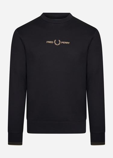 Fred Perry Truien Graphic sweatshirt - black gold