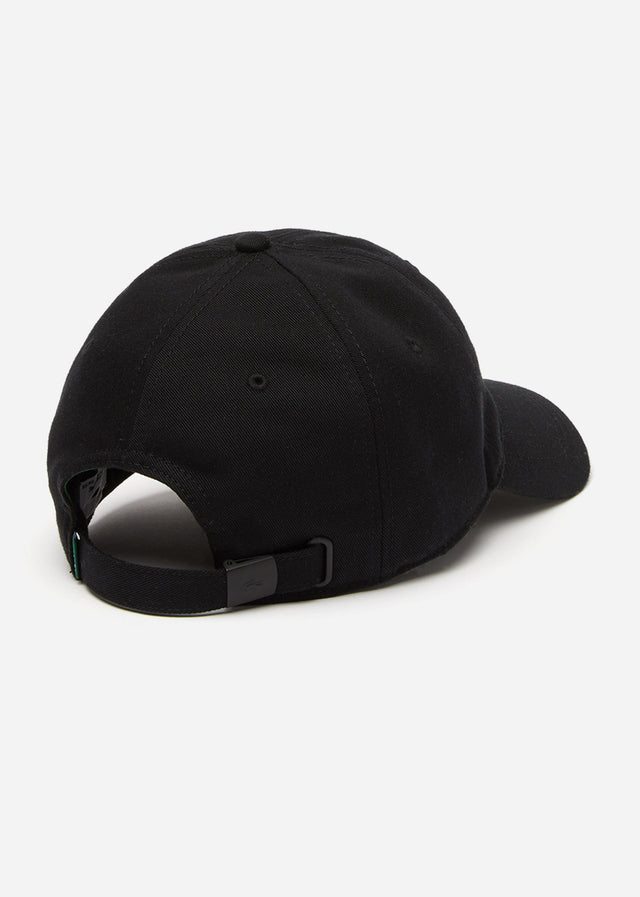 Lacoste Petten Cotton twill logo cap - black
