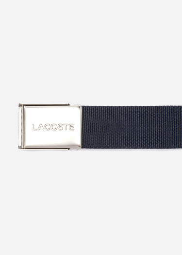 Lacoste Riemen Leather goods belt - navy blue