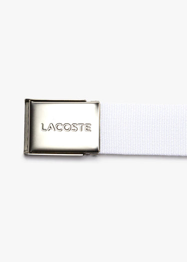 Lacoste Riemen Leather goods belt - white